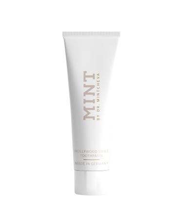 Mint Hollywood Smile toothpaste with whitening effect (85ml) - vegan & fluoride -free premium toothpaste - effective tooth whitening for home with ultra polish technology - by Dr.Mintcheva