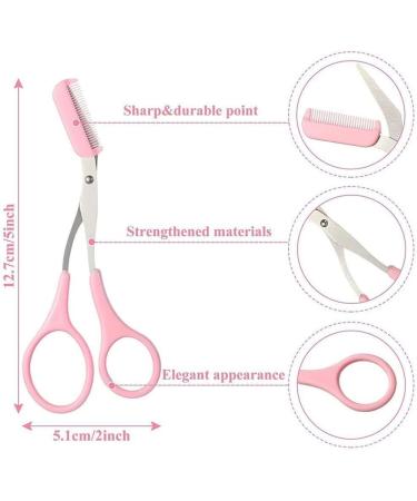 Professional Eyebrow Trim & Razor for Women | Eyebrow Scissors & Accessories | T1T6 Brow Trimmer & Comb with Rose - Buy Online on GoSupps.com
