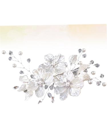 FOMIYES Rhinestones Wedding Flower Side Hair Clips Wedding Headpiece for Bride Wedding Hair Pin Vintage Flower Hair Clips for Women Hair Barrettes for Women Mosaic Pearl Miss - Buy Online on GoSupps.com