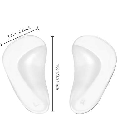 4 Pairs Gel Arch Support Cushions Pads Orthotic Flat Feet Insoles Orthopedic Silicone Arch Support Insoles Cushion Plantar Fasciitis Arch Pain Relief High Heel Inserts Reusable Arch Cushion for Women - Buy Online on GoSupps.com