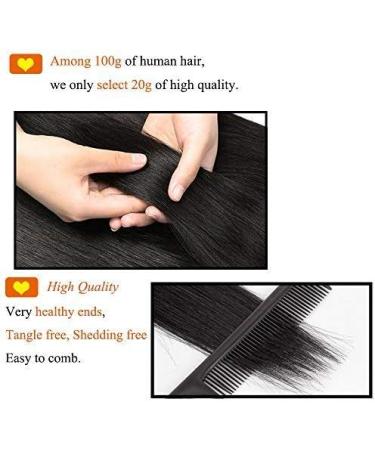 Clip-in real hair extensions double 8-piece set Remy hair honey blonde/ light blonde #18p613 12 inches (30 cm) 115 g - Buy Online on GoSupps.com