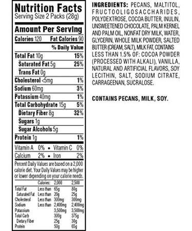 Atkins Pecan Caramel Clusters - Rich Decadent Treat with Chocolate, Caramel, and Pecans (10 Clusters, 0.49 oz each, Pack of 10) - Buy Online on GoSupps.com
