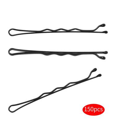 150 Metal Wave Hair Clips for Girls & Women - Black Hairpins Kit with Storage Box | Perfect for Hairdressing Salons - Buy Online on GoSupps.com