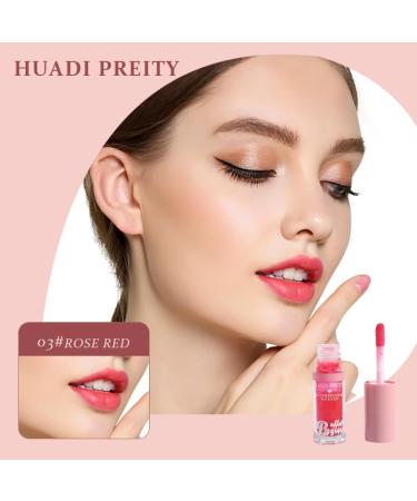 Hydrating Lip Glow Oil | Clear Plumping Lip Gloss | Non-Sticky Tinted Lip Oil (3 Colors) - Moisturizing Sweet Lip Glaze - Buy Online on GoSupps.com