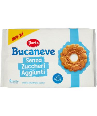 Italian Gourmet E.R. Doria Bucaneve Senza Zuccheri Addinti Biscuits No Added Sugar Fresh Milk Shortcrust Pastry Pack of 263 g Each Pack Contains 6 Individual Portions + Italian Gourmet Pulpa di - Buy Online on GoSupps.com
