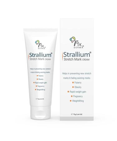 Fi-xderma Strallium Stretch Mark Cream Removes Pregnancy stretch marks Scar removal and Moisturizing Cream Stretch mark remover for Stomach thighs & all body parts- 75g