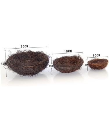 Buy WOFASHPURET Hamster Gerbil Bed Nest - Flower Decoration Rattan & Feather Ornament (15cm) - Buy Online on GoSupps.com