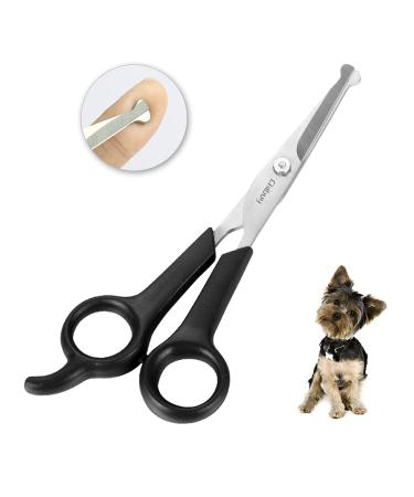 Chibuy Professional Pet Grooming Scissors with Round Tip Stainless Steel Dog Eye Cutter for Dogs and Cats, Professional Grooming Tool, Size 6.70" x 2.6" x 0.43" 1. Grey