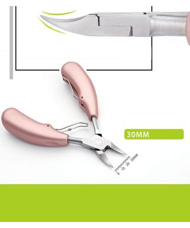 JISTL Ingrown Nail Clippers - Surgical Grade Stainless Steel with Sharp Blades and Soft Ergonomic Handles - Rose Gold - Buy Online on GoSupps.com