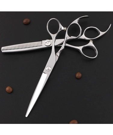Hairdressing Scissors Hairdressing Scissors Double-Sided Tooth Shear Hair Scissors Barber Scissors Stainless Steel Salon Stylist Shears for Barber Shop Salon and Home Use A FlatCut6.0Inch - Buy Online on GoSupps.com