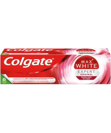 Colgate Max White Expert Original Toothpaste 75ml - Whitening Toothpaste & 400ml Mouthwash for Bright White Teeth | International Shipping - Buy Online on GoSupps.com