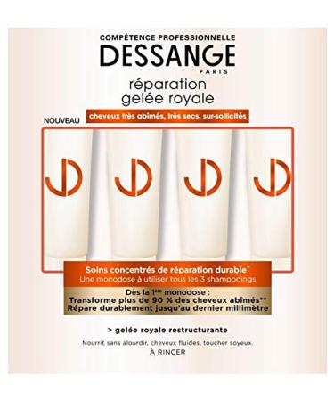 Dessange Concentrated Long-Lasting Repair Care, 4 Single-Doses x 15 ml
