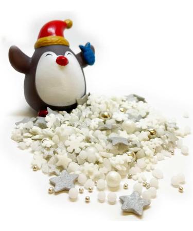 Sprinkletti Snowy Night Christmas Shapes & Sprinkles 100g - Perfect for Festive Cakes & Bakes - Buy Online on GoSupps.com