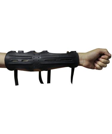 Archery Leather Arm Guard with 4 Straps - Forearm Protective Gear for Hunting and Bow Arrow - 1PCS - Buy Online on GoSupps.com