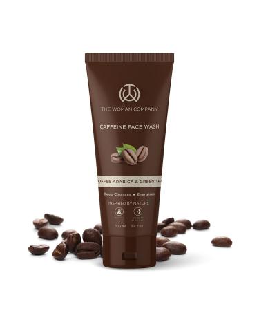 The Woman Company Caffeine Face Wash - 100 ml with Coffee Arabica & Green Tea Extract | Deep Cleanser | Anti-Ageing | Boosts Radiance
