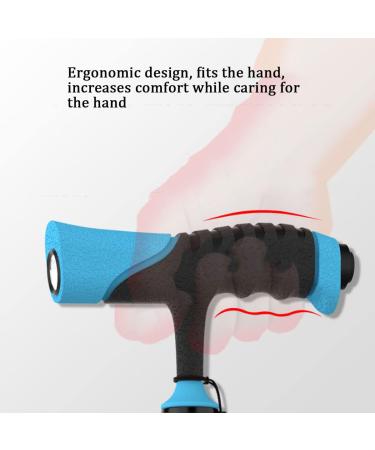 Telescopic Cane Led Light Adjustable Walking Stick Elder Fathers Mothers Gifts Brown (Black) - Buy Online on GoSupps.com