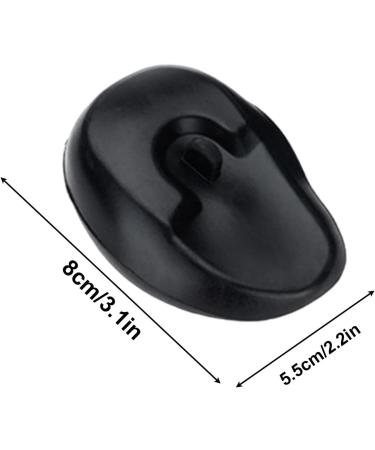 Jeanny Hair Dye Ear Shield Cover - Earmuffs Heat Protection Ear Covers - Waterproof Hair Perm Shield Hair Dye Earmuffs Ear Protectors Silicone Reusable Hair Styling Tools Black - Buy Online on GoSupps.com