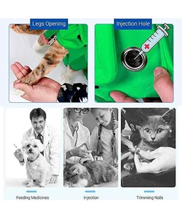 Pet Restraint Bags Multi-Function Dog/Cat Grooming Restraint Bags for Vet Visits Medication Administration Dental Care Bathing Nail Trimming Car Travel XL Blue - Buy Online on GoSupps.com