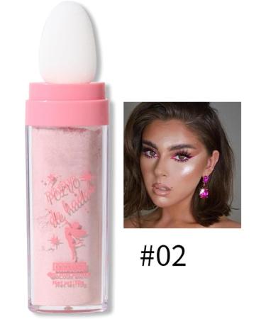 PICKX Fluorescent powder Body Flash Powder Stick Shiny Pink Fairy Pink Shiny Pink White Moonlight Powder Makeup stick Fairy Powder Highlights Fairy Powder Fairy Pink Highlights Patch Fairy Makeup (02#Pink) - Buy Online on GoSupps.com