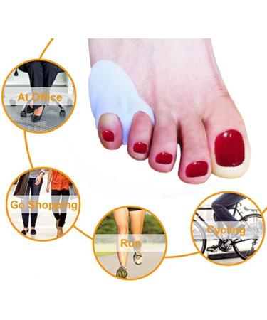 Mcvcoyh 6 Pieces Pinky Toe Separator Pinky Toe Cushion Protectors Gel Toe Separators Toe Straighteners for Curled Toes Pain Relief Overlapping Toe Curled Pinky Toe - Buy Online on GoSupps.com