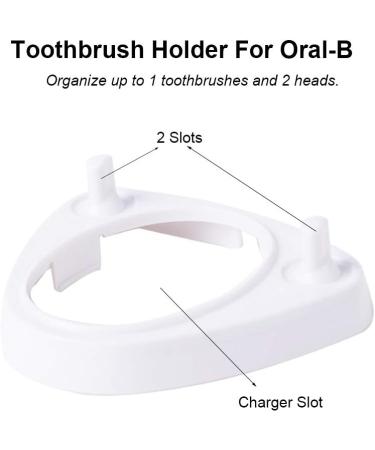 Lazyme Electric Toothbrush Holder Charger with 4 Dust-Proof Covers for Oral-B Toothbrush Heads - Buy Online on GoSupps.com