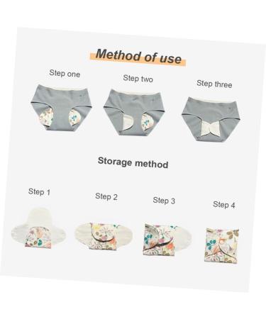 Miss Organic 5Pcs Reusable Nursing Mat Pad Set for Women | Washable & Eco-Friendly Napkins - Buy Online on GoSupps.com