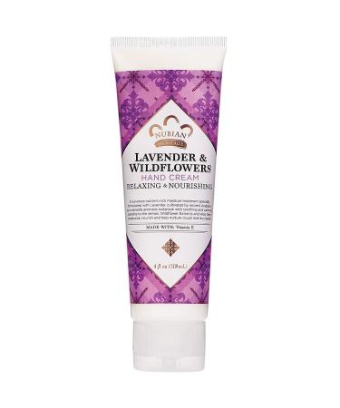 Nubian Heritage Hand Cream  Lavender and Wildflower  4 Ounce