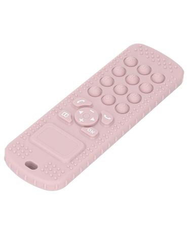 Portable Baby Teething Toy - Remote Control Shaped Massage - Pink - Travel Friendly - Buy Online on GoSupps.com