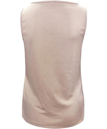 Evangelia.YM Women's Sleeveless Tank Top - Solid Loose Fit Ribbed Blouse Tee - Buy Online on GoSupps.com