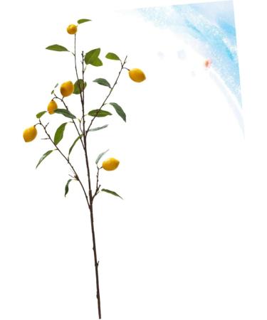 Zerodeko 1pc Lemons Decor Artificial Flowers Bouquet Faux Plant Diy Plants Picks Imitation Lemon Branches Short Branch Lemon Fruit Ornament Photo Lemon Plants Props Household Vase - Buy Online on GoSupps.com