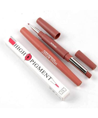 Miss Rose Long-lasting Lip Liner Matte Lip Pencil Waterproof Moisturizing Lipsticks Makeup Contour Cosmetics 06 Spanish Pink