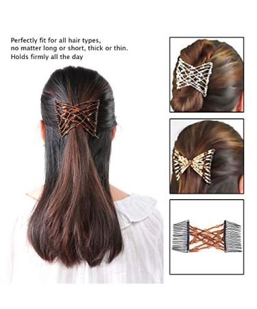Elastic Hair Feasts - Pearl Hair Clips for Women | Stretchy Double DIY Styling Tool - Buy Online on GoSupps.com