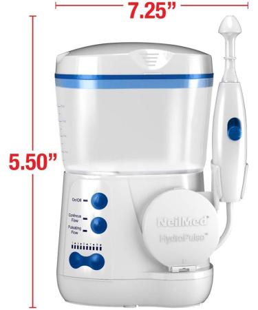 NeilMed Hydropulse Multi-Speed Electric Nasal Sinus Irrigation System - White - Buy Online on GoSupps.com