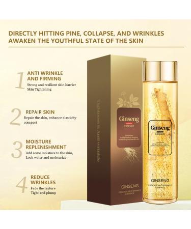 Ginseng Essence Anti-Wrinkle Serum - Moisturizing and Firming Essential Oil with Ginseng Extract Herbal Ginseng Anti-aging Essence Reduces Fine Lines and Wrinkles Smoothes Skin 4.23 Fl Oz - Buy Online on GoSupps.com