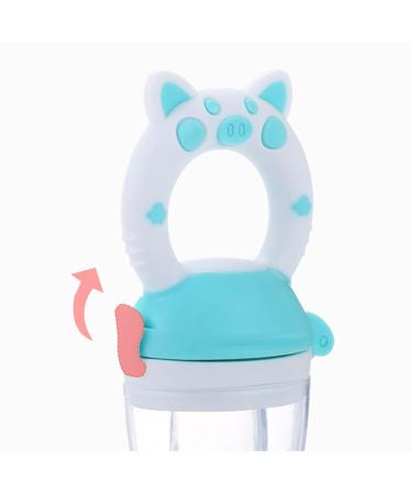 Buy 2-Pack Baby Food Dispenser Pacifiers - Soft Silicone Exercise Coordination Comfortable Handle Dust Protection - Ideal for 4 Months+ - Available in Two Colors - Buy Online on GoSupps.com