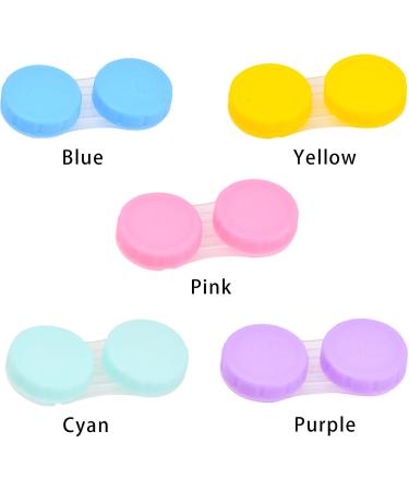 Volumoon 20PC Colorful Contact Lens Container Set | Travel-Friendly Protective Cases for Easy Storage & Access - Buy Online on GoSupps.com