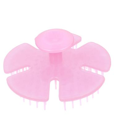 Care Head Shampooing Shampooing de Shampooing Massage Plastique Peigne Cheveux Rose