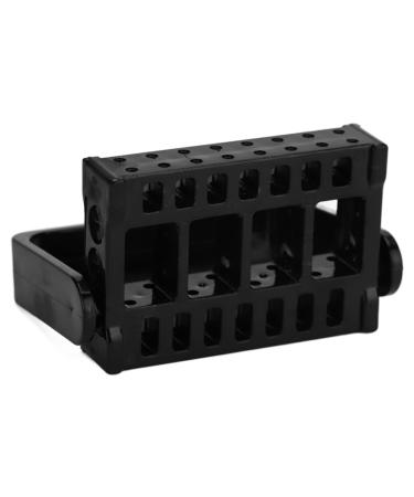 Nail Drill Bit Holder Stand Suitable Size Durable Professional Save Space Nail Drill Bits Storage Container for Grinding Tools for Nail Salon Home Use(black)