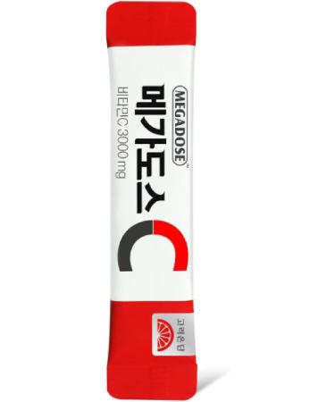 Sookwang Korea MEGADOSE Vitamin C Powder 3000mg | Powder Type | 100s | High Content Vitamin 3g*100 Sticks (Total 300g) - Buy Online on GoSupps.com