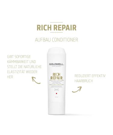 Goldwell Dualsenses Rich Repair Conditioner 200 ml | Repair Dry & Damaged Hair - International Shipping Available - Buy Online on GoSupps.com