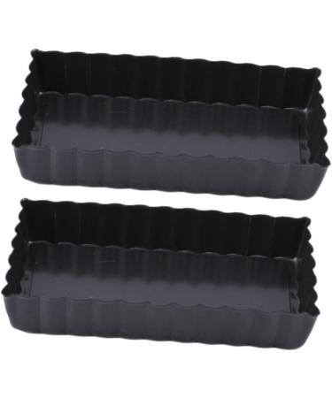 Alipis 6 Pcs Living Bottom Baking Mold Aluminum Bread Baking Pan Bread Baking Mold False Bottom Bakeware 11.5X6.2X2CMx3pcs Black 1x3pcs - Buy Online on GoSupps.com