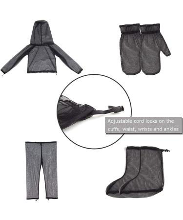 Sofiey 4-Piece Mosquito Net Suit Set - Light-weight Breathable Mesh Clothing for Men & Women, Ideal for Fishing, Hiking, Camping, Farming & Gardening - Small/Medium (Pack of 1) - Buy Online on GoSupps.com
