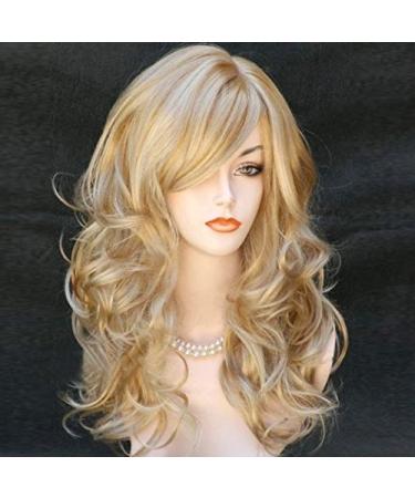 Bestland 65cm Sexy Golden Blonde Long Wavy Wig - Full Volume Hair for Cosplay & Costumes - Buy Online on GoSupps.com