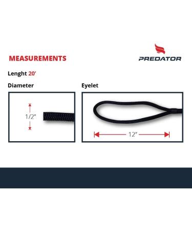 PREDATOR Hi-Performance Dock Lines Bag Set - Navy Blue | Premium Ropes for Boats | Docking Lines - Buy Online on GoSupps.com