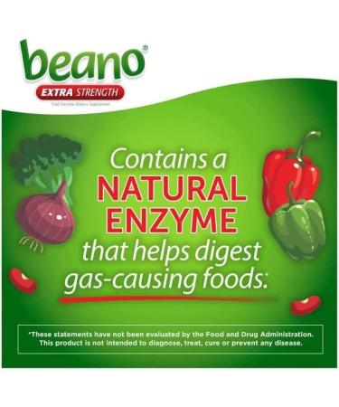 Beano Extra Strength Gas Prevention & Digestive Enzyme Supplement 30 Count (Pack of 5) - Buy Online on GoSupps.com