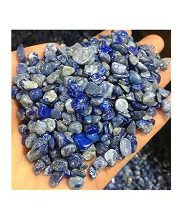 Natural Bulk Gemstone Blue Sodalite Quartz Gravel Crystals Chips for Home Decoration 7-9mm 200g