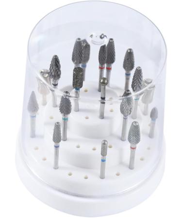 POPETPOP 3 Pcs 48 Nail Bit Holder Nail Grinding Head Nail Drill Bits Holder Nail Drill Bit Container Nail Drill Bits Stand Nail Display Stand Nail Bit Organizer Manicure Bracket Box White Size 1x3pcs Whitex3pcs - Buy Online on GoSupps.com