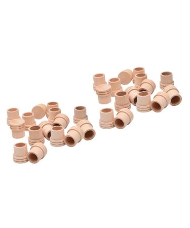 Minkissy 40 STK MOXA fire extinguisher Moxibuspower Massage accessories Wood Moxa Blood circulation Roll moxa accessories Moxibustion massage-fire extinguisher H lzern Moxibusstation stripes