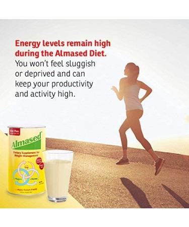 Almased Plant-Based Meal Replacement Shake 17.6 oz - Non GMO, Gluten-Free (3 Pack) - Includes Ball - 4 Piece Set - Buy Online on GoSupps.com