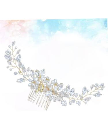 Housoutil Rhinestone Hair Comb Wedding Hair Comb Bridal Hair Comb Clip Flower Girl Hair Comb Wedding Hair Barrette Bridal Hair Accessories Combs Tiara Bride Hair up Rhinestones - Buy Online on GoSupps.com